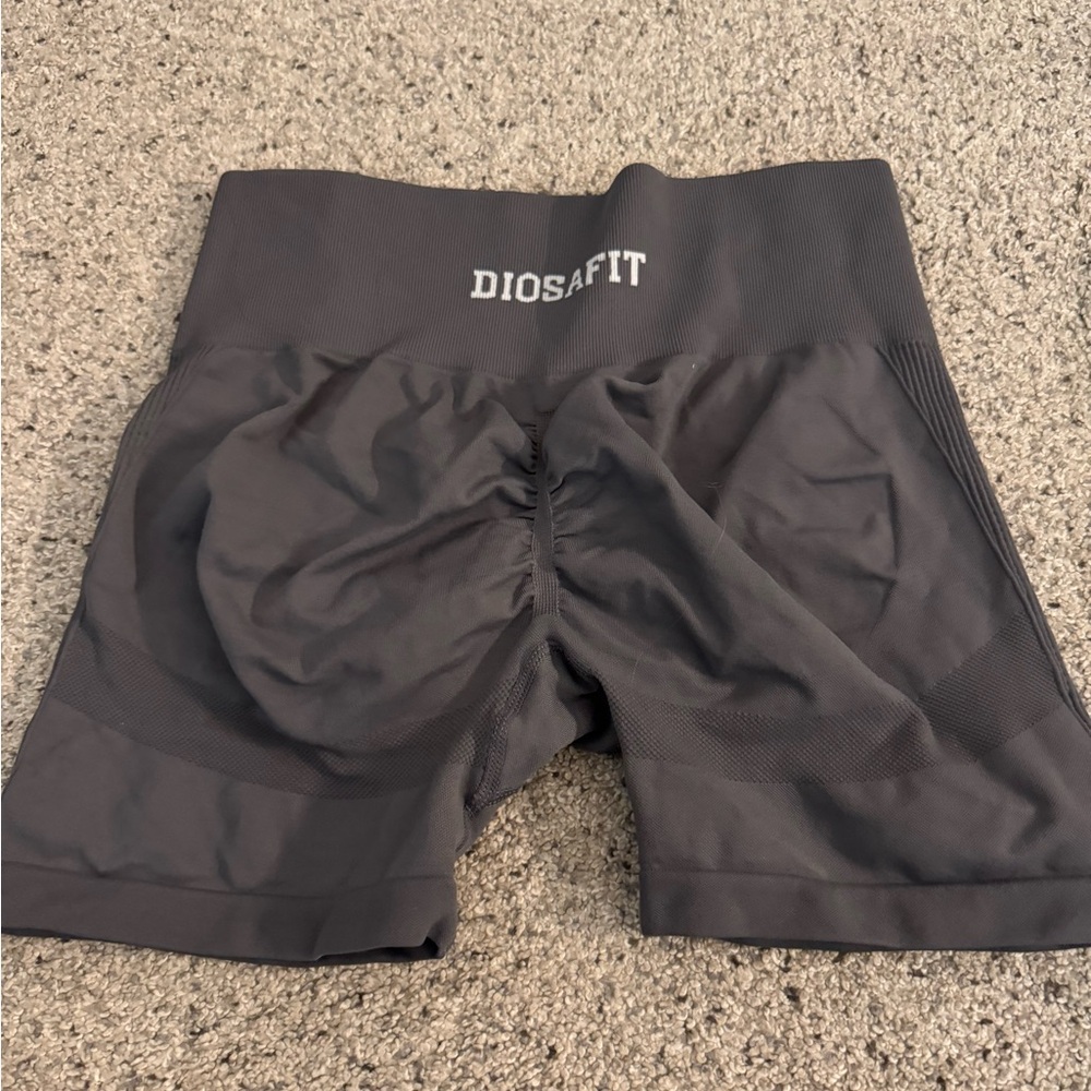 Adidas Gray Athletic Shorts Moisture-Wicking Performance